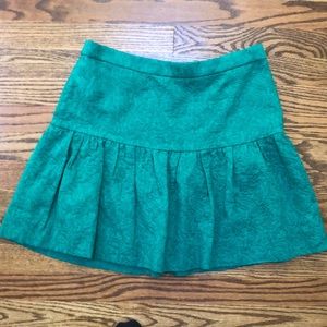 J. Crew Jacquard Matelasse Ruffle Skirt